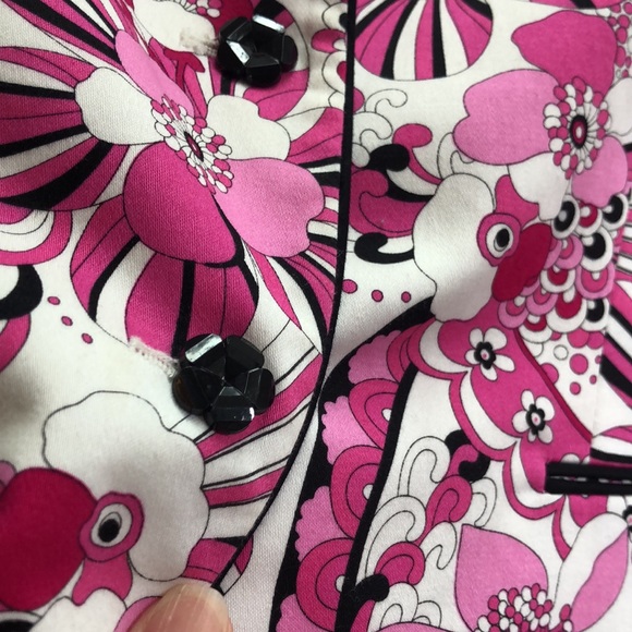 TAHARI Retro Print Blazer 10P - Picture 2 of 13